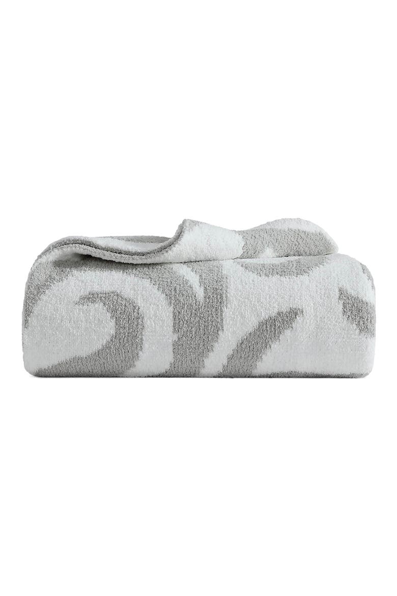 Casablanca Microfiber Blanket, Main, color, CLOUD GREY / OFF WHITE