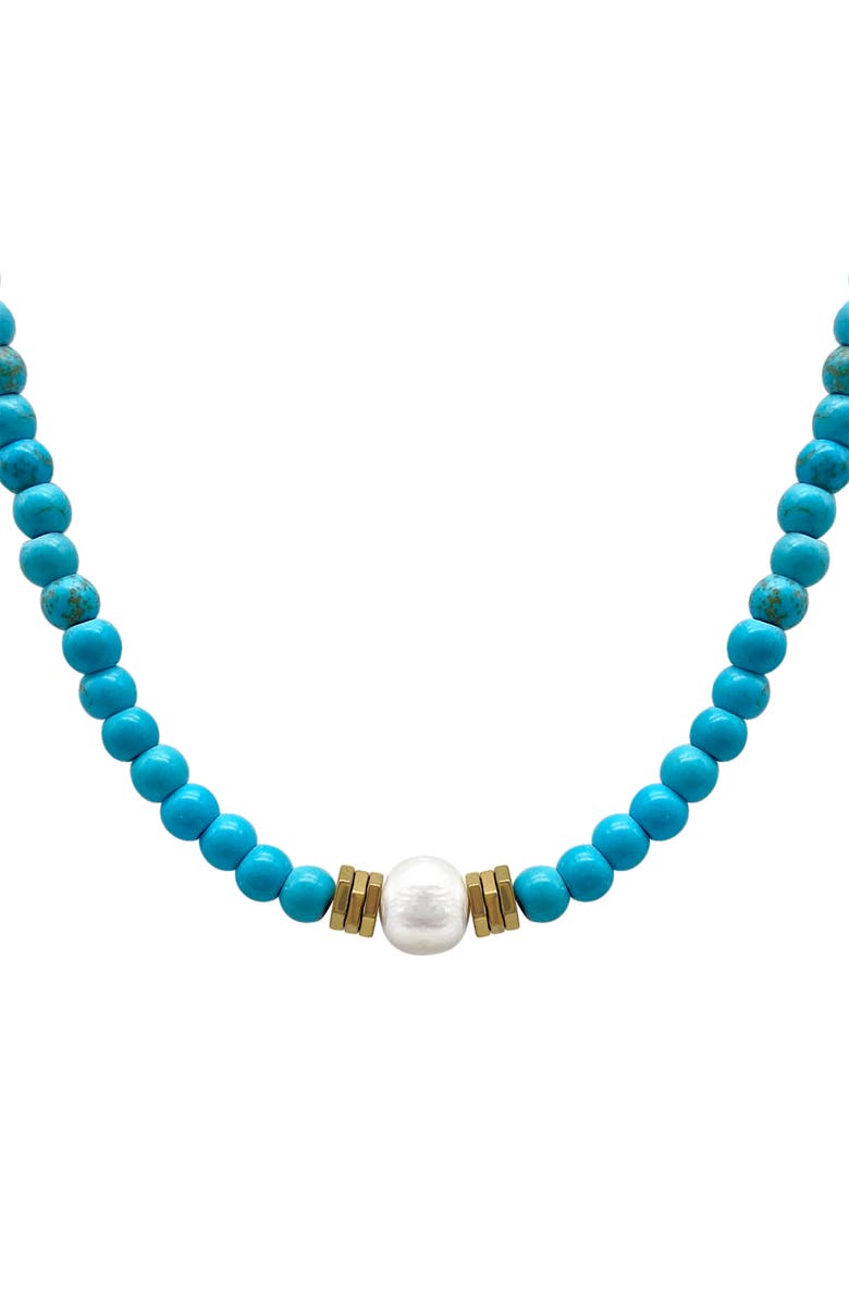 14K Gold Plated Beaded Necklace