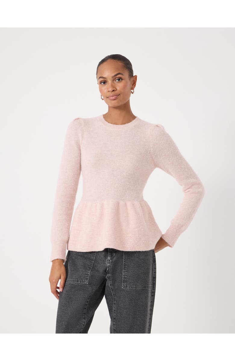 Hush Wool Blend Peplum Top, Main, color, Soft Pink