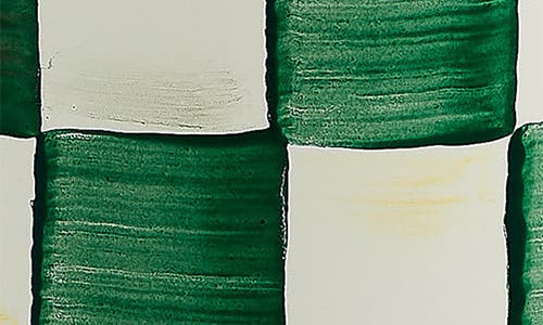 Mackenzie-childs Mackenzie Childs Emerald Check Medium Enameled Steel Canister In Green