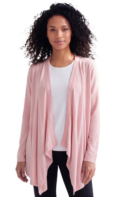 Plus Size Lightweight Handkerchief Hem Cardigan Sweater (Plus)