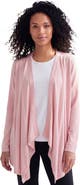 Roaman's Plus Size Lightweight Handkerchief Hem Cardigan Sweater