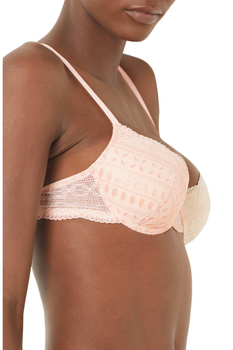 Idole No. 4 Underwire Demi Bra, Alternate, color, POWDER PINK