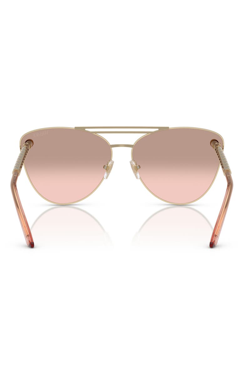 Versace 64mm Gradient Cat Eye Sunglasses, Alternate, color,