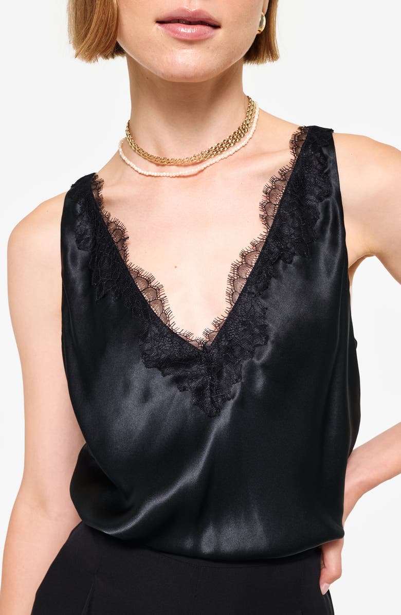 CAMI NYC Marris Sleeveless Silk Top, Alternate, color,