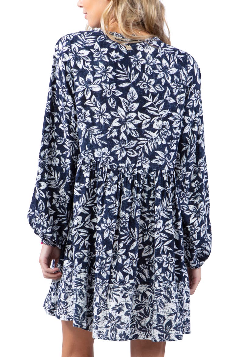 Long Sleeve Swing Dress, Alternate, color, NAVY