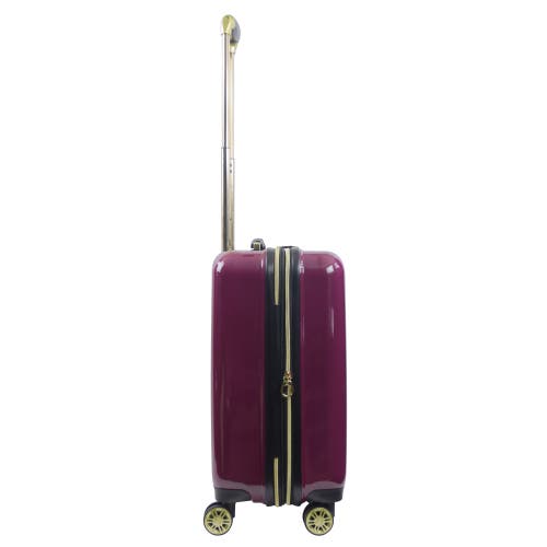 Ful Wb Harry Potter Hogwart Express Hardside Printed Abs 21 Inch Luggage In Burgundy