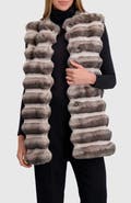Lyla Grant Fur-Free Chinchilla (Faux Fur) Horizontal Vest