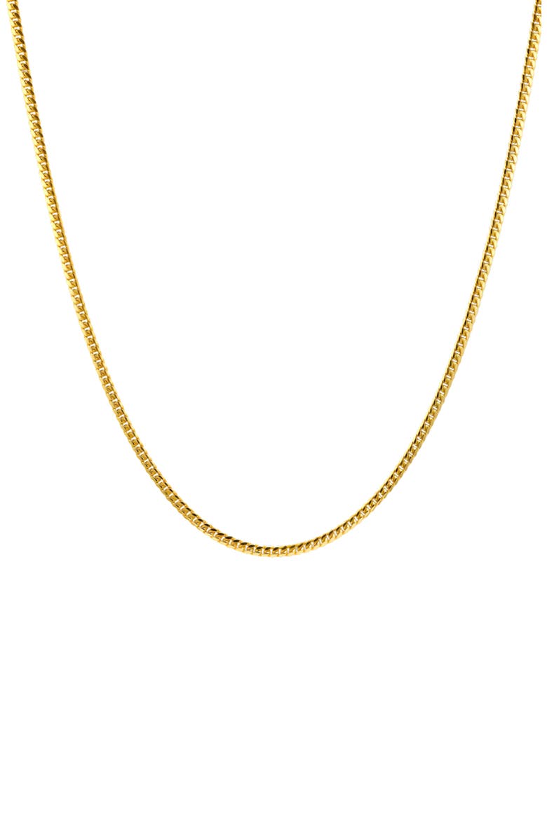 Men's Cuban Chain Necklace, Main, color, GOLD