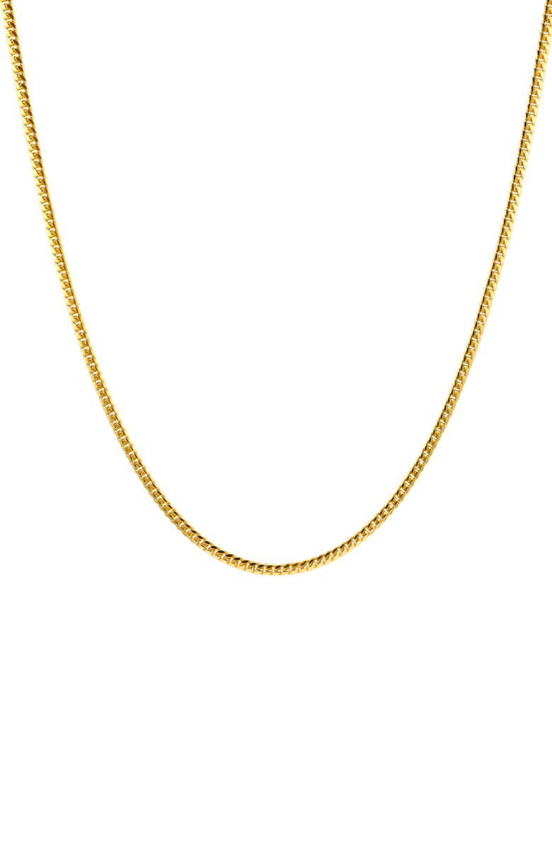 The M Jewelers Cuban Chain Necklace, Main, color, Gold