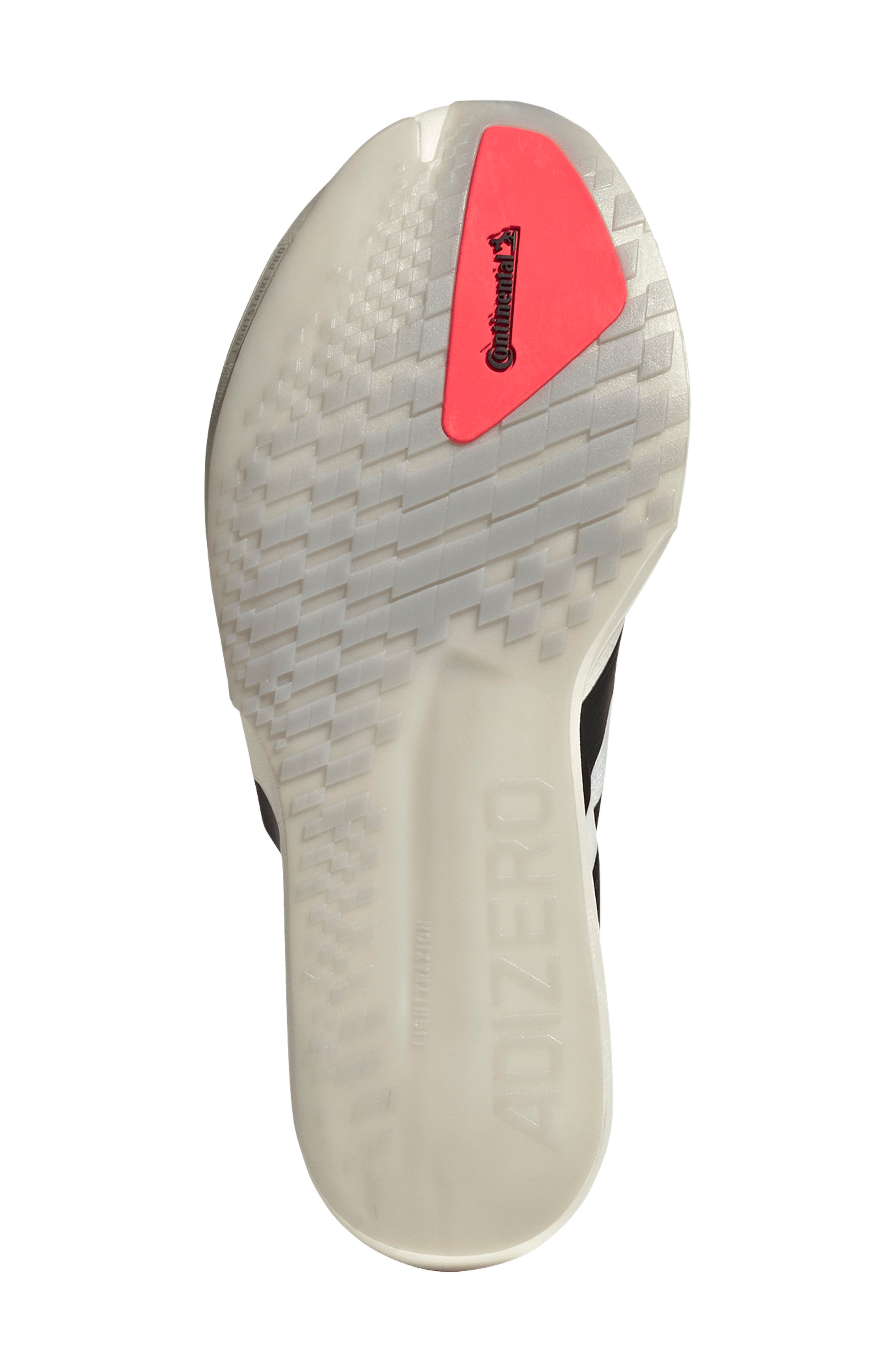 Adizero Adios 9 Running Shoe, Alternate, color, FTWR WHITE