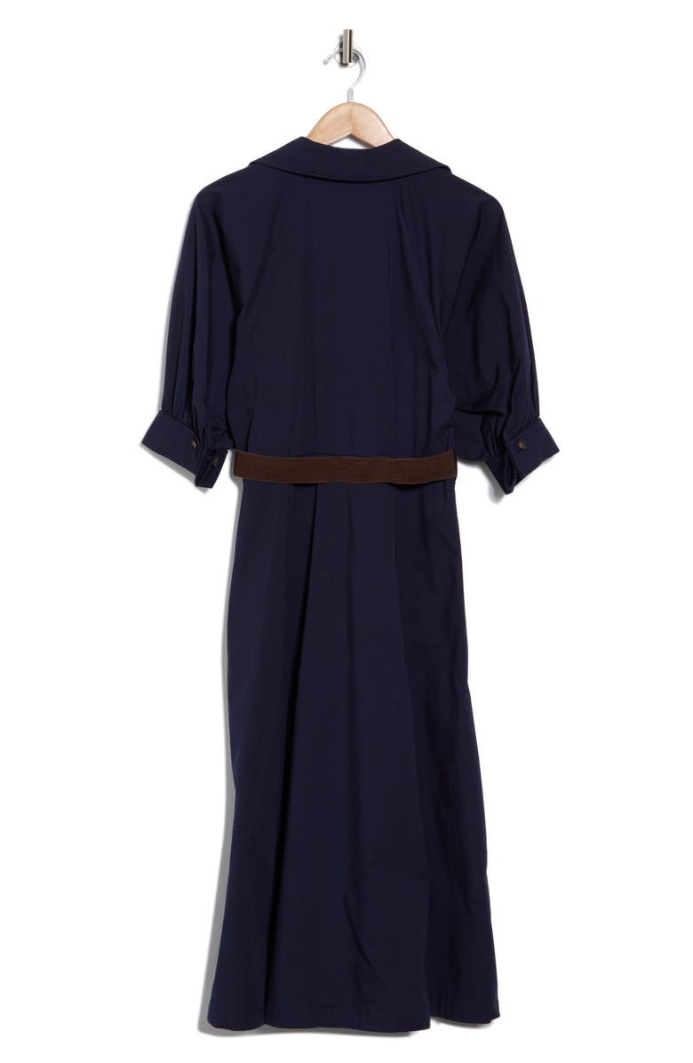 SANDRA DARREN Short Sleeve Belted Shirtdress, Alternate, color, 