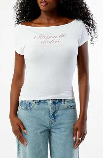 Off the Shoulder Maison Du Soleil Graphic Tee
