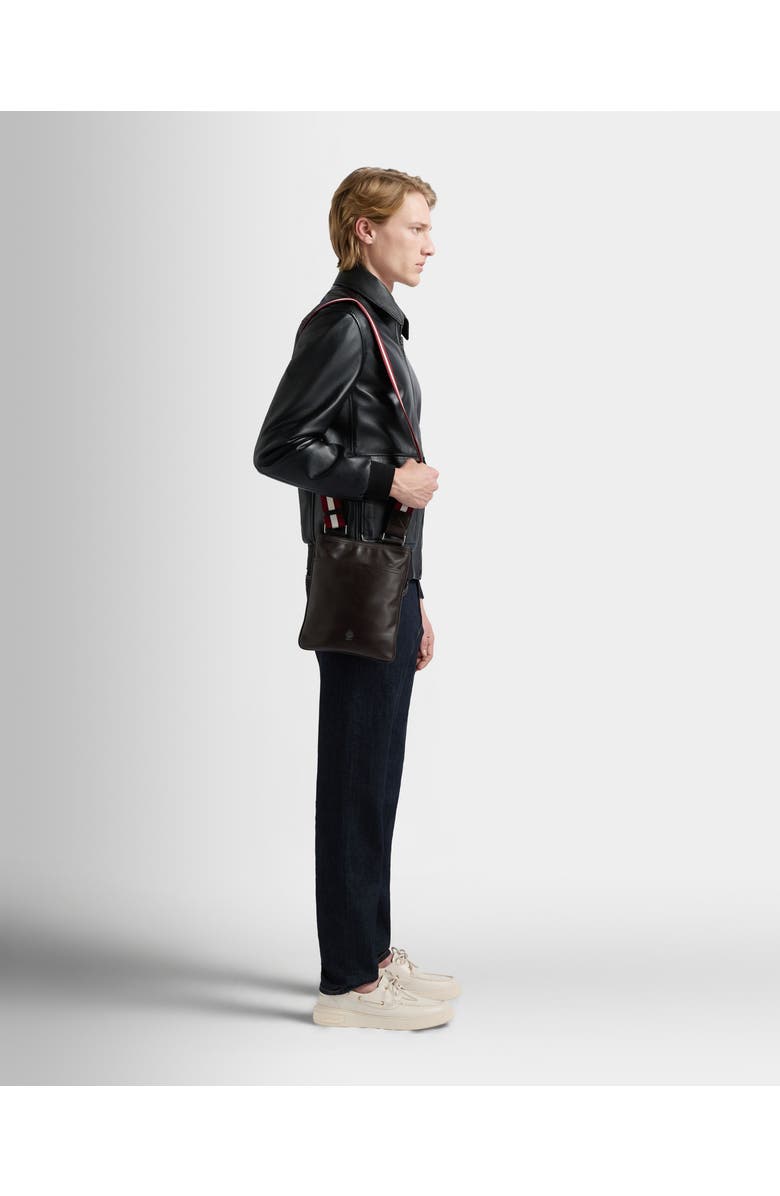 Bally Ray Crossbody Bag in Leather, Alternate, color, Brown