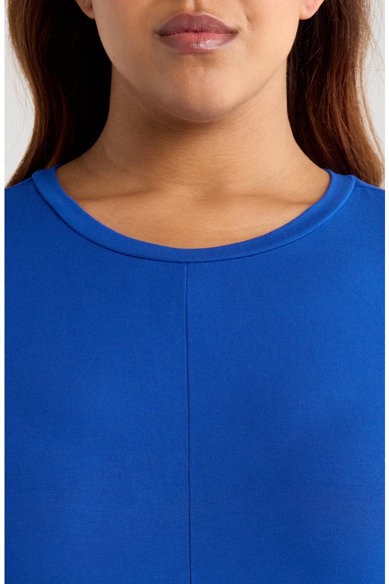 Divine Tie Belt Jersey T-Shirt Dress, Alternate, color, ULTRAMARINE