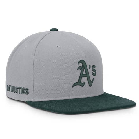 Men's Nike Gray/Green Athletics Primetime Pro Dri-FIT Snapback Hat