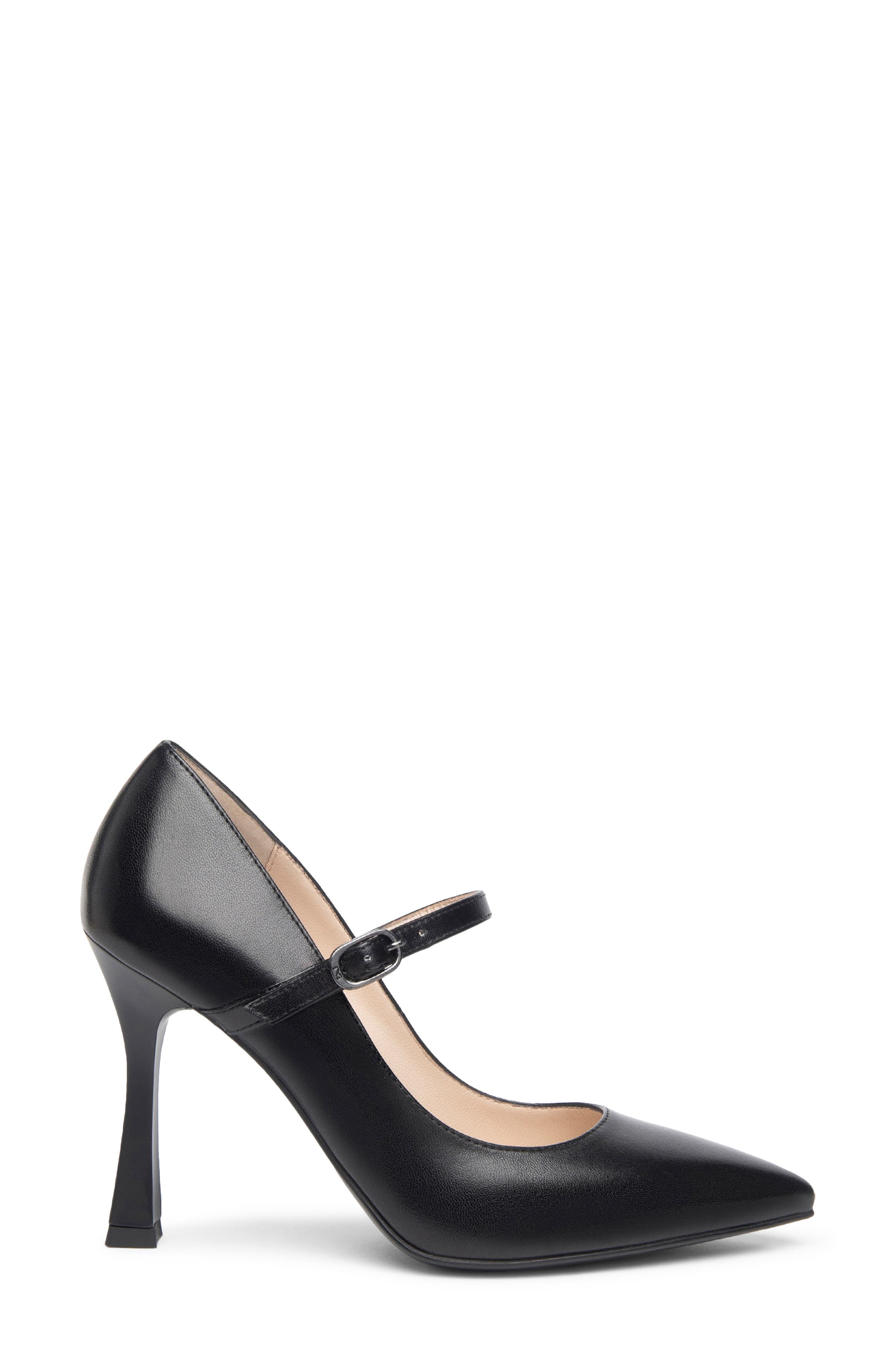 NeroGiardini Mary Jane Leather Pump, Alternate, color, Black