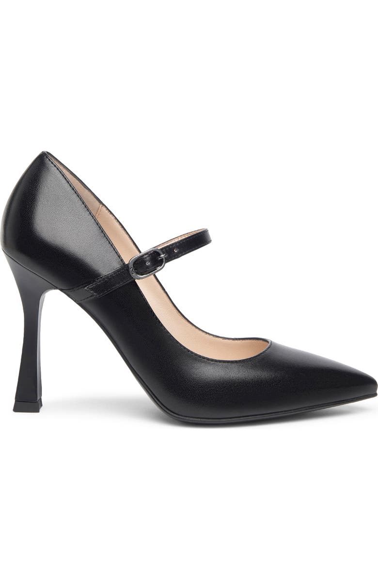 NeroGiardini Mary Jane Leather Pump, Alternate, color, Black
