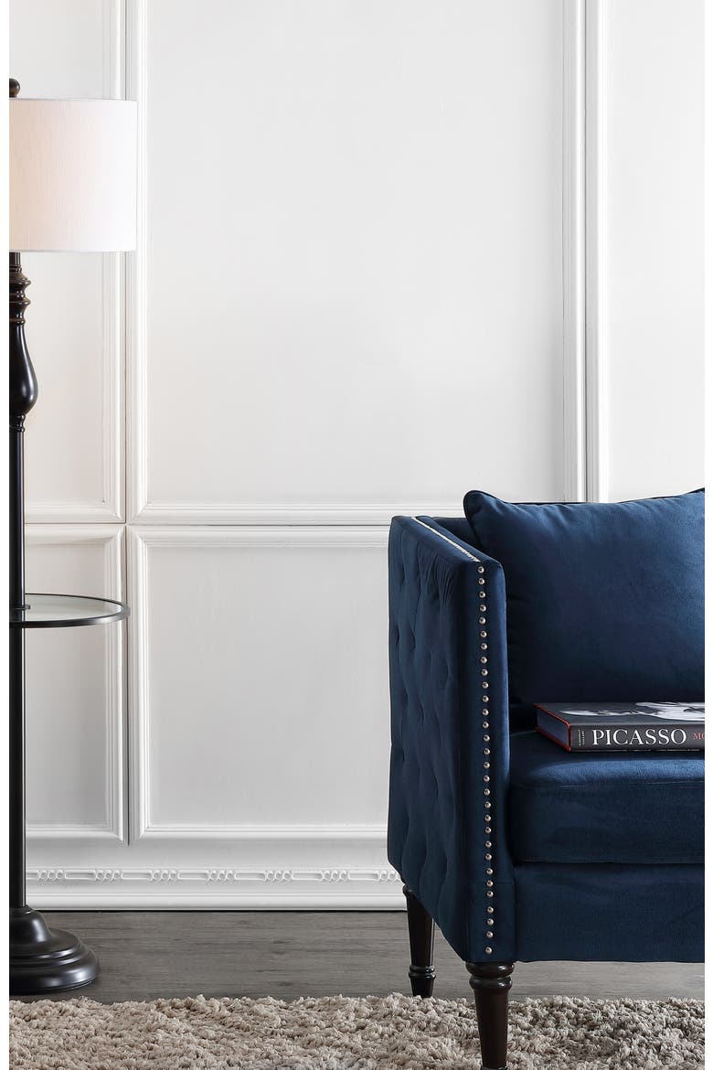 Laine Metal/Glass LED Side Table and Floor Lamp, Alternate, color, Oil Rubbed Bronze