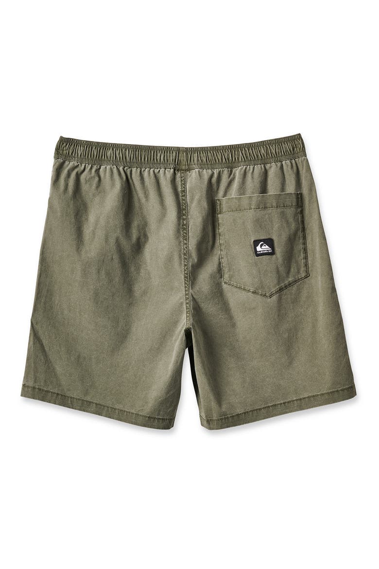 Taxer Stretch Cotton Drawstring Shorts, Alternate, color, GRAPE LEAF