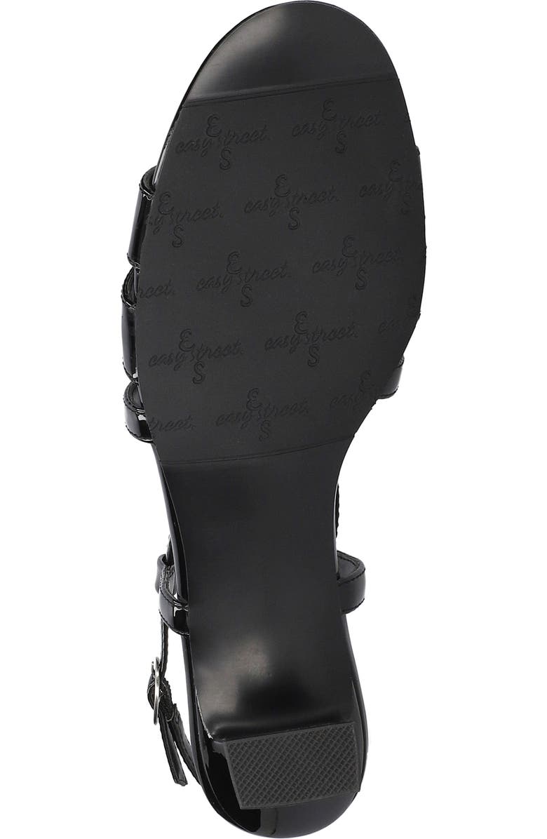 EASY STREET Blissful Ankle Strap Sandal, Alternate, color, Black Patent