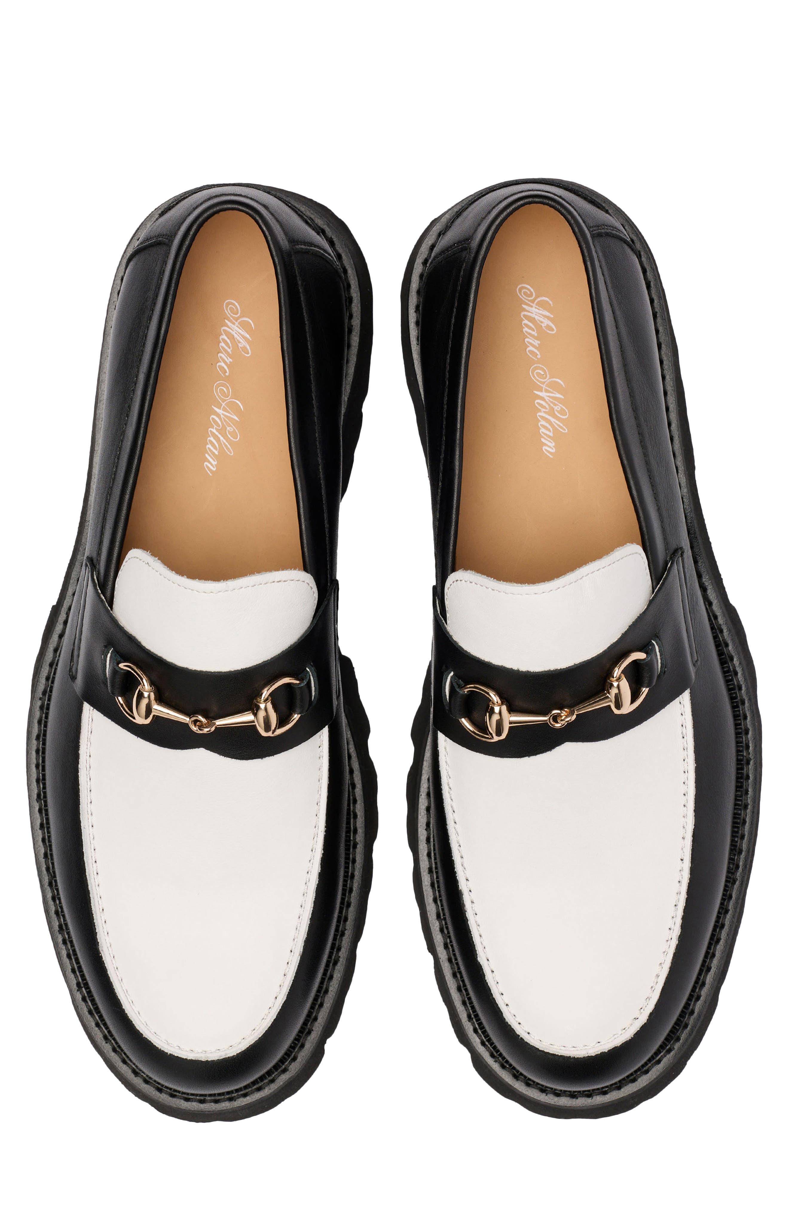 Blake Bit Loafer, Alternate, color, BLACK/ WHITE CALF