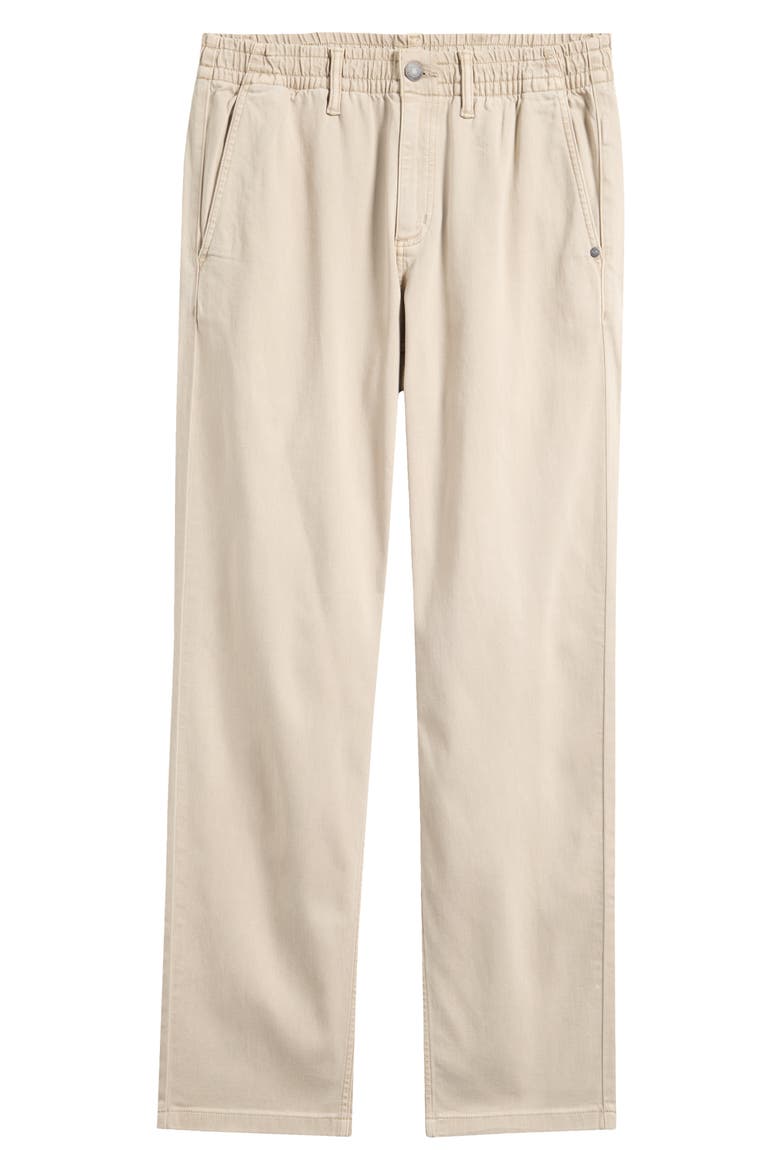 Benton Relaxed Fit Elastic Waist Cotton Blend Twill Pants, Main, color, LIMESTONE