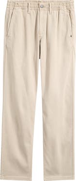 Vuori Benton Relaxed Fit Elastic Waist Cotton Blend Twill Pants