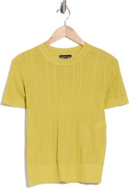 Kenneth Cole Variegated Rib Crewneck Sweater