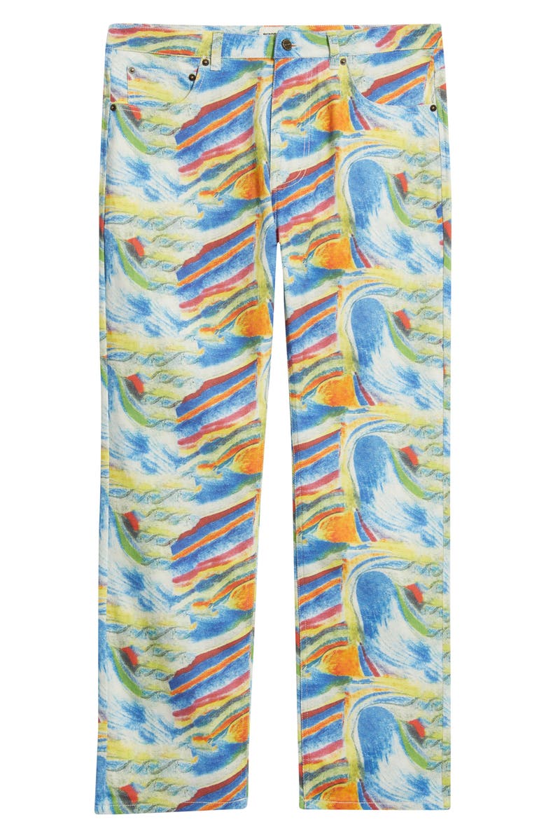 RIZORT Art Straight Cotton Twill Pants, Alternate, color, Blue