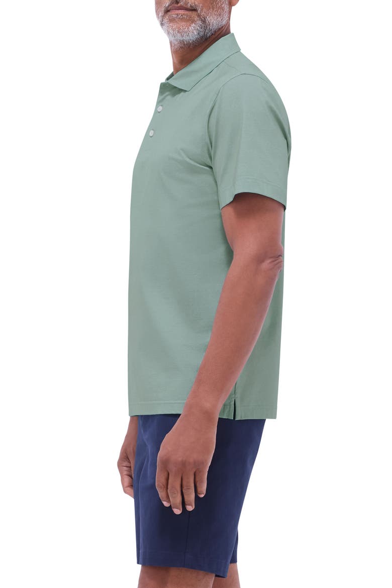 Vincent OoohCotton® Double Knit Solid Polo, Alternate, color, MENTHOL