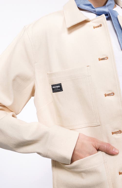 Wildfang Essential Denim Utility Jacket In Natural