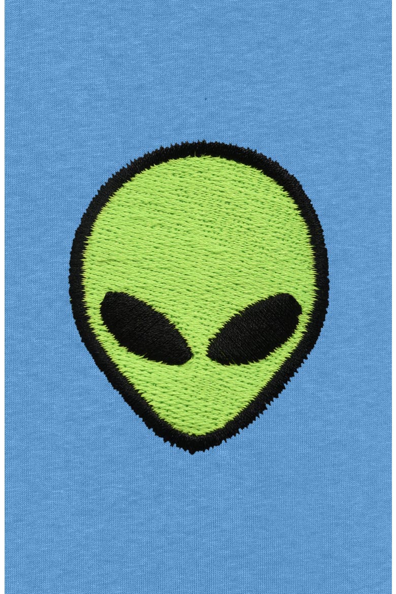 Mens Alien Midweight Garment Dye Tee, Alternate, color, Blue
