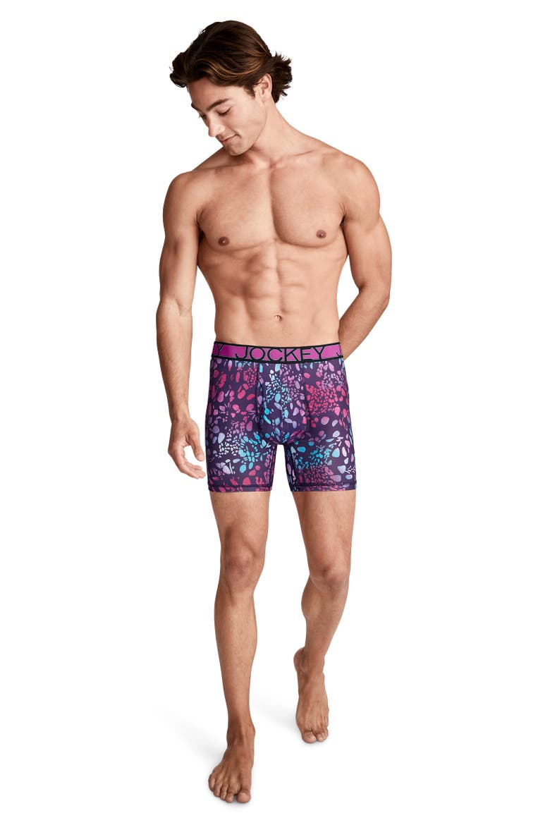 Men's Active Microfiber 5" Boxer Brief - 3 Pack, Alternate, color, Wander Blue
