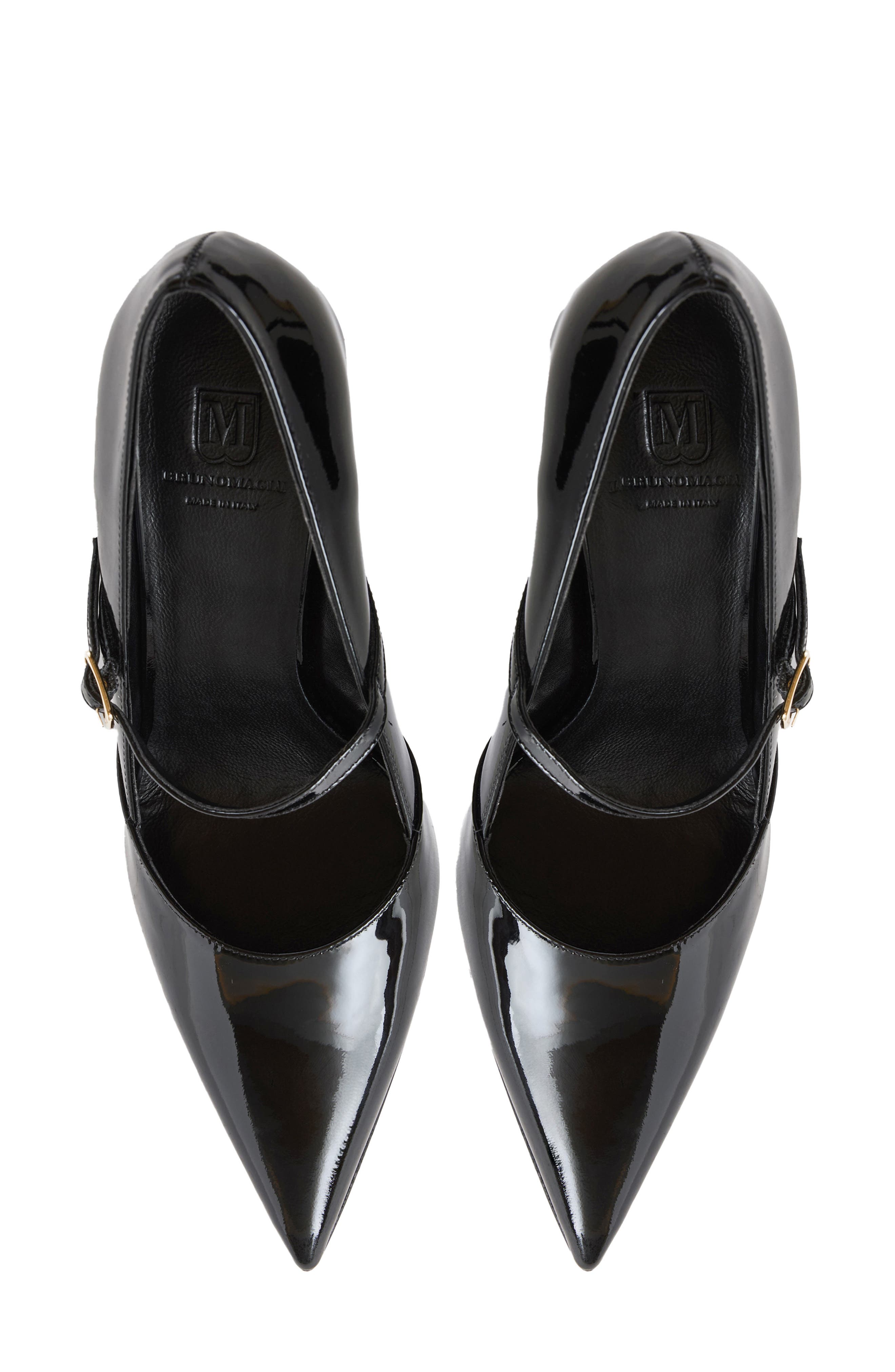 Bruno Magli Panna Pointed Toe Pump, Alternate, color, Black Patent