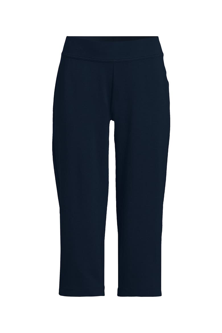 Starfish Mid Rise Pull On Crop Pants, Alternate, color, Radiant Navy