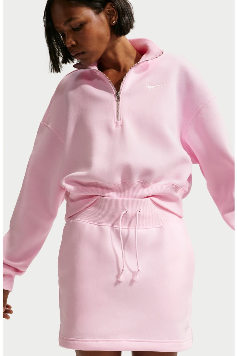 Sportswear Phoenix Fleece Miniskirt, Alternate, color, 663 PINK FOAM