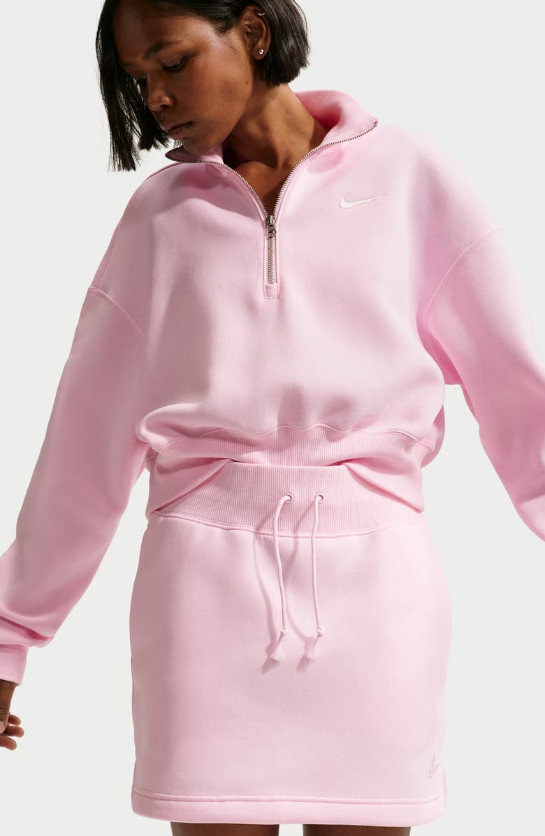 Nike Sportswear Phoenix Fleece Miniskirt, Alternate, color, 663 Pink Foam