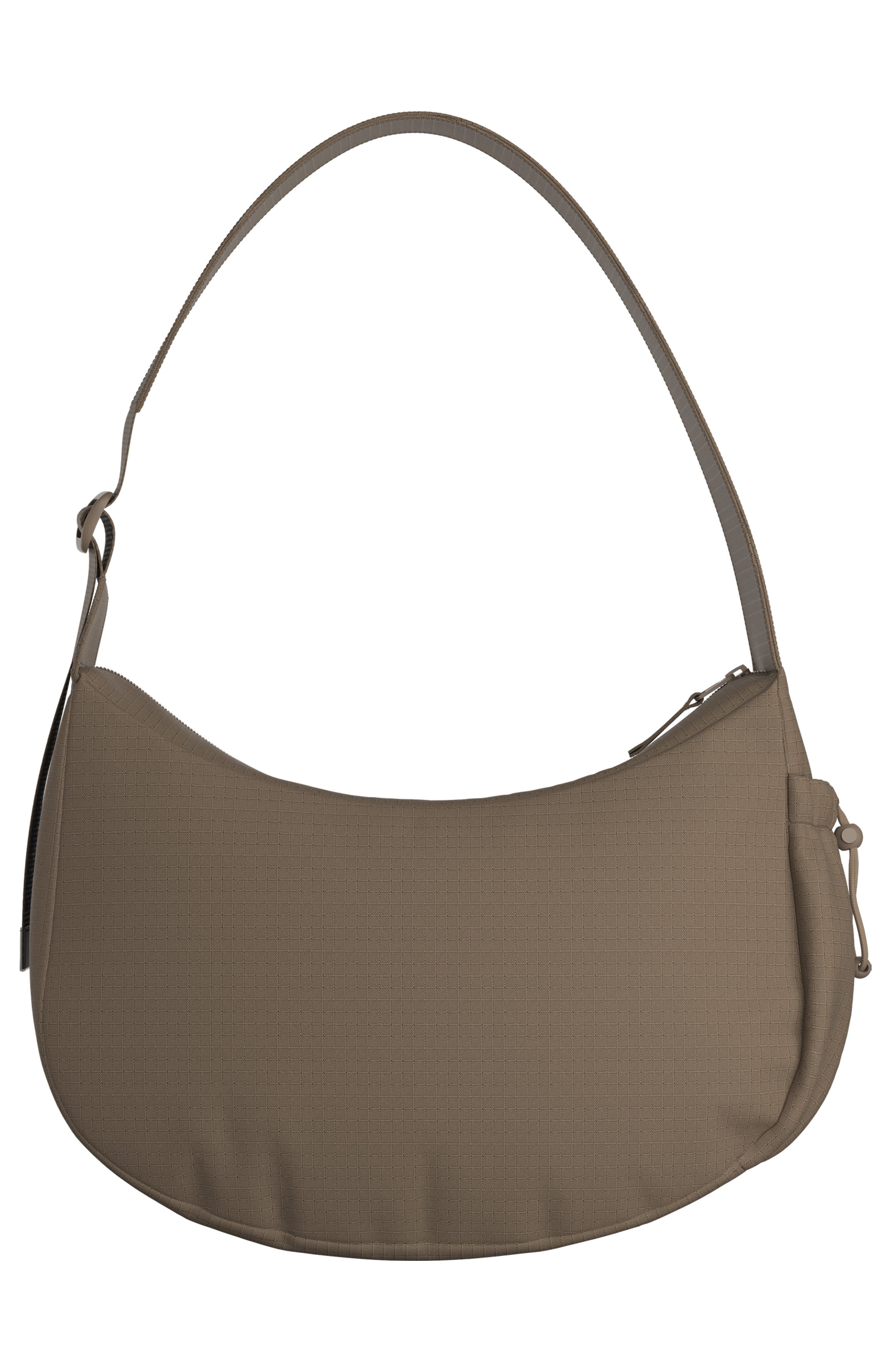 Crescent Crossbody Bag, Alternate, color, DARK BEIGE