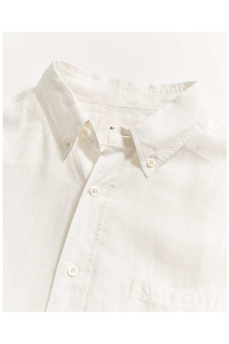 Tuscumbia Standard Fit Linen Button-Down Shirt, Alternate, color, WHITE