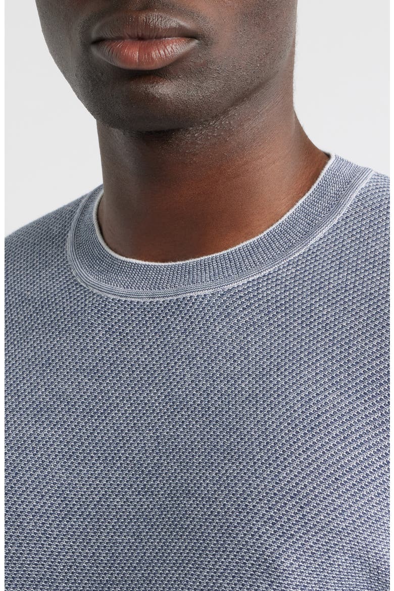 Kaede Cotton Crewneck Sweater, Alternate, color, DENIM BLUE