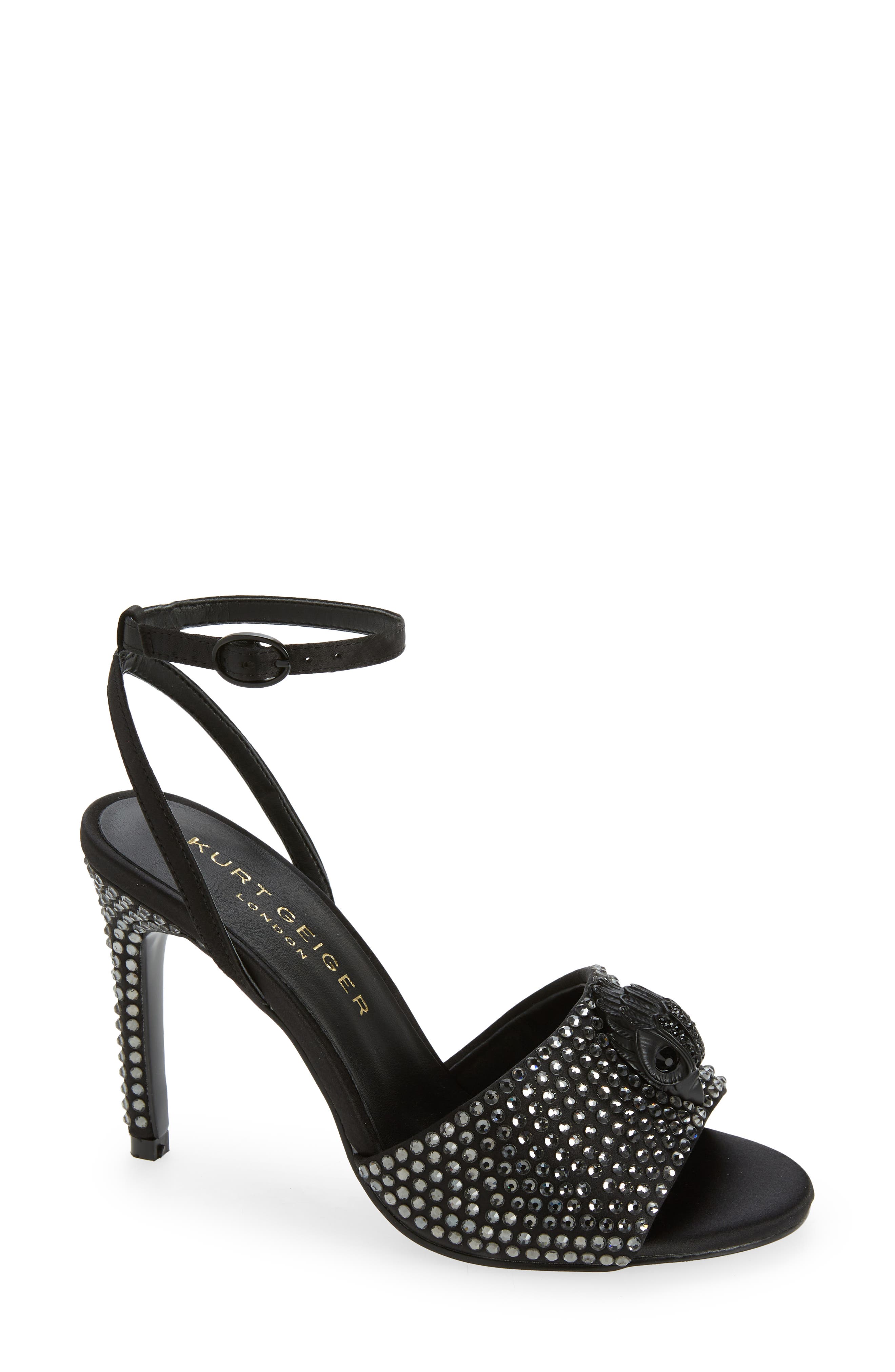 Kurt Geiger London Kurt Geiger Kensington Embellished Ankle Strap Sandal, Main, color, 