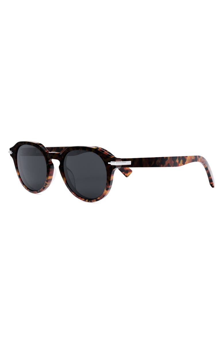 DIOR 'DiorBlacksuit R2I 51mm Round Sunglasses, Alternate, color, 