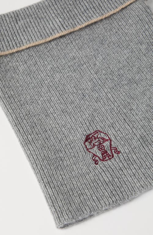 Brunello Cucinelli Neck Warmer In Gray