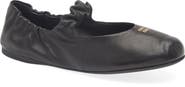 Miu Miu Ruched Ballerina Flat