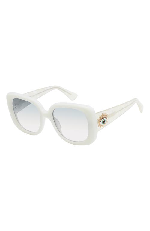 Kurt Geiger London 53mm Gradient Butterfly Sunglasses In White