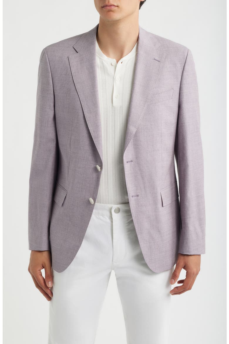 Huston Virgin Wool Blend Sportcoat, Main, color, LIGHT/ PASTEL PURPLE
