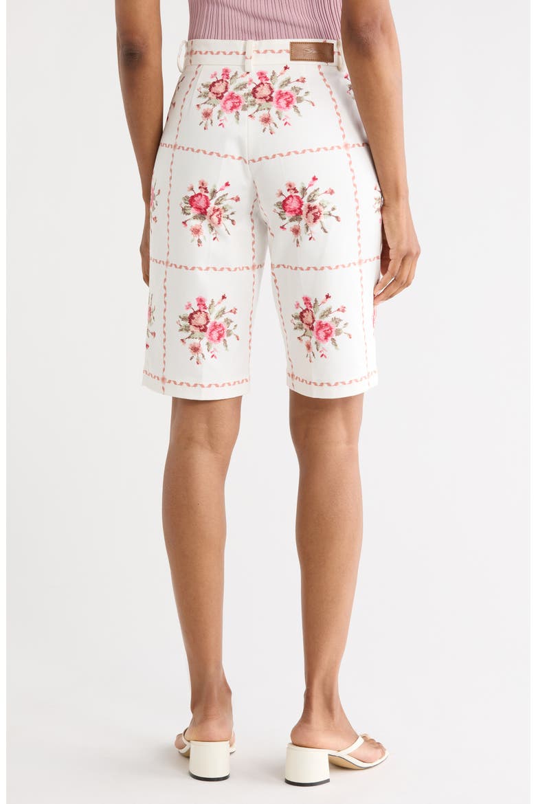 Floral Bermuda Shorts, Alternate, color, PINK