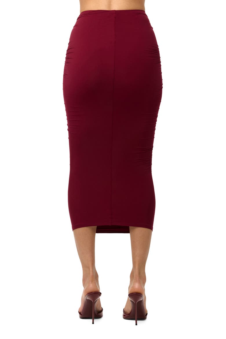 Ruffle Midi Skirt, Alternate, color, SANGRIA