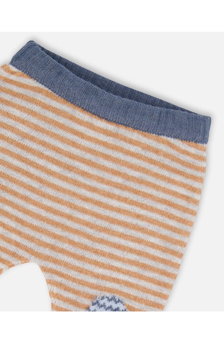 Deux par Deux Baby Boy's Jacquard Top And Knit Pant Set Stripe Hazel And Blue, Alternate, color, 